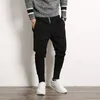 Мужские штаны 2023 Осень Гарем повседневное хлопок тонкие мужчины большие размеры уличная мода хип-хоп сцены брюки