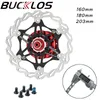 Fietsremmen 2PC BUCKLOS Fiets Remschijven 160180203mm MTB Schijfremmen Rotor Weg Mountainbike Remrotor Zwevende Remschijven Fietsonderdeel 230725