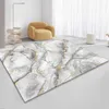 Tapijten 3D Nordic Zwart Gouden Marmer Tapijt Kleurrijke Geometrische Gebied Tapijt voor Woonkamer Slaapkamer Sofa Deurmat antislip Vloermat R230725