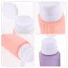 Storage Bottles 4 Pcs Bottle Dispenser Makeup Remover Pump Filling Jar Plastic Liquids Refillable