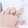 Band Rings Contrast Color Gold Diamond Ring Cross Grain Women Mens Fashion Jewelry Will And Sandy Gift Drop Delivery Dhh4E