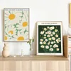 Eenvoudige Nordic Morandi Planten Canvas Schilderij Nordic Franse Kleine Verse Bloemen Posters En Prints Living Meisjes Kamer Decoratie Schilderen w06