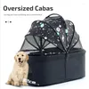Hundbärare husdjur barnvagn vagn lätt vikt bekväma stort utrymme enkelt vikbara avtagbara cabas resor universella hundar katter