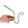 Haute qualité épais en forme de serpent en verre brûleur à mazout pipe Pyrex fumer eau main tube d'huile clou tuyau pour fumer