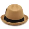 Bérets Hommes Femmes Laine Fedora Chapeaux Trilby Caps Jazz Sunhat Feather Band Party Street Style Outdoor Voyage Hiver Taille US 7 1/4 UK L