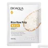 Andra hälsoskönhetsartiklar Bioaoua White Rice Face Sheet Facial Mask Korean Skin Care Fuktande Drop Delivery Dhzie