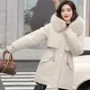 남자도 후드 면화 길고 따뜻한 따뜻한 manteau femme hiver d