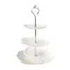 Bougies Stand de gâteau détachable style européen 3 niveaux Pâches de cupcake assiette de fruits de dessert porte-désir de mariage décoration intérieure 230726