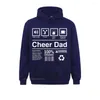 Sweats à capuche pour hommes Dominant Mens Cheer Dad Hoodie Funny Shirts Sweats à manches longues Lovers Day For Male Hoods Party