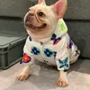 Jaqueta estampada para cães quentes à prova d'água neve à prova de vento Schnauzer Bulldog francês Corgi camuflagem jaqueta