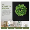 Fleurs décoratives Guirlande Artificielle Coronas Para Puertas De Entrada Guirlande Décor Décorations Porte En Plastique Simulé St. Patrick's Day Gift