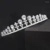 Hair Clips JADE ANGEL Wedding Crown Jewelry Bridal Headpiece Woman Rhinestones Crystal Tiaras Bride Party Crowns