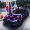 Gloss Metallic Paint Midnight Purple Vinyl Wrap Adhesive Sticker Film Black Cherry Ice Car Wrapping Roll Foil Air Channel Release215T