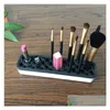 Other Health Beauty Items Sile Makeup Brush Organizer Storage Box Lipstick Toothbrush Pencil Cosmetic Holder Stand Mtifunctional Mak Dhkz5