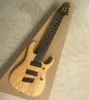 Original Wood Fanned Fels 8 Strings Electric Guitar With Chicken Wing Wood Neck kan anpassas