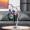 Decorative Figurines Stainless Steel Handicraft Sculpture Ornaments Living Room Porch Office Decoration Luxury Artwork Model Statue Nordic