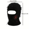 Beanie Skull Caps Y2K Embroidered Baraklava Full Ski Mask Fashion Knitted Camo Headwear Unisex Hat Women's Men's 230726