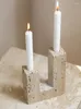 Держатели свечей травертин свече