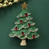 Brosches mitto designade modesmycken och tillbehör glitter epoxy julgran högklassig brosch
