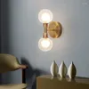 Lampa ścienna długie kinkiety retro szklane lampy piętrowe z łóżka sali jadalni Zestawy antyczne drewniane koło pasowe
