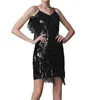 Casual Dresses Women's Sleeveless Backless Sequin Evening Dress Elegant Sexy With Lace Long Sleeve Cocktail For Wedding Guest