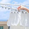 Cintres Multi Clip Chaussette Rack Serviettes Séchage Balcon Air Cintre Clips Chaussettes Vêtements Linge Lacet Titulaire Extérieur