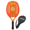 Tennisrackets CAMEWIN Strandtennisracket van hoge kwaliteit van koolstof en glasvezel Soft Face tennisracket met beschermhoes 230725