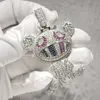 Ciondolo gioielli personalizzati personalizzati S925 Ciondolo Hip Hop con diamanti Vvs Moissanite in argento per catena collana