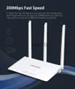 Routers WiFi Router High Speed ​​300 Mbps Hemanvändning RJ45 WAN/LAN PORTS 3*Extern antenn MT7628KN 2.4G Trådlös nätverksåtkomstpunkt X0725