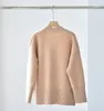 Kvinnors stickor Tees Naizaiga 100 Cashmere Vneck fördubblar förtjockad retro Lös stickad tröja Jacka Aprikos Camel Color Women PZ3 230725