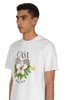 23SS Casablanca Mens Designer T Shirt Tennis Club Flower Print Men and Women's Roaming Recoed Neck Shirt Shirt Shirt Fashion