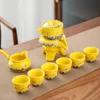 Tea Cups Automatic Kungfu Set Hushåll Simple Teapot Teacup Ceramic 230726