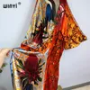 Podstawowe sukienki swobodne seksowne bech wysokiej jakości ręcznie się obracane samopoczucie Silk Rayon Fashion Print Winii Maxi Damskie szaty Long Beach V-Neck Bohemian Sukienka 230726