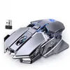 Sc300 mouse sem fio recarregável silencioso notebook computador de mesa mecânico e jogo de esportes em casa com 4 cores de luzes frias