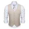 Mens Vests Khaki Solid Rayon Polyester Men Suit Vest Wedding Party Formal Black Blue Red Blazer Waistcoat 230726