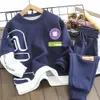 Clothing Sets Boys' Suit Spring and Autumn Style Western Style Children's Sweater Medium and Big Children Boyish Look Sports Two-Piece Suit 230725