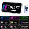 Decoratieve objecten Beeldjes BILEEDA Grappig Toilet Entree LED Neon Sign Voor Winkelcentrum Kantoorgebouwen Deurplaten Herinnering Indicator Plaque 230725