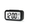 Plastic Mute Alarm Clock LCD Smart Temperature Cute Posensitive Bedside Digital Alarms Clocks Snooze Nightlight Calendar LLB1179274435 LL