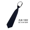 Pajaritas EasyZipper Tie 36cm/8cm Lazy Short Men Suit Business Wide Black Red Corbata Corbata Performance Party Gravata