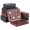 2 4 8 Slot Draagbare Horloge Doos PU Leer Pakket Travel Organizer Case Display Container Opslag Holder2445