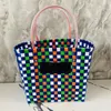 Elegant Ladies TOTE BAG Handbag Woven Bag Straw Woven Shopping Bag Hemp Tote Leather Bucket Bag Field Style Ladies Fashion Bag