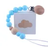 DIY Baby Pacifier Clips Silica Gel Pacifier Soother Holder Pärled Clip Chain Dummy Strap Chain Baby Shower Gift BPA Gratis ZZ