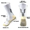 Chaussettes de sport 1 paire chaussette athlétique anti-dérapante adultes enfants Football avec poignées antidérapant pantoufle entraînement pour Yoga Gym Football