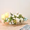 Vases Clear Long Rectangular 12 Holes Ceremony For Dining Table Acrylic Vase Floral Arrangements Weddings Party Supplies Home Decorate