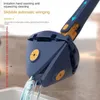 Panni per la pulizia Mop triangolare telescopico 360 Girevole Mop per pulizia regolabile per vasca/piastrelle/pavimento/manico da 130 cm Riutilizzabile Spin Mop Drop 230725