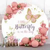 Background Material Butterfly Princess Birthday Circular Background Photography Baby Girl Photography Circular Background Photography Studio X0725
