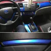 Bilstyling 3D 5D Carbon Fiber Car Interior Center Console Color Change Molding Sticker Decals för Honda Civic 2012-2015261a
