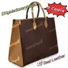 Onthego Bag gm mm pm Onthego Tote Large Totes 41cm 34cm 25cm on the 10 ColorsエンボスミイラバッグLuxurysハンドバッグ