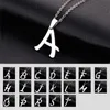 Minimalista iniziale A-Z lettera collana per le donne alfabeto in acciaio inossidabile choker catene gioielli regalo di compleanno all'ingrosso