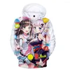 Sweats à capuche pour hommes Kaguya imprimé en 3D mode automne Winer costume vêtements de sport à capuche HIP HOP femmes/hommes le